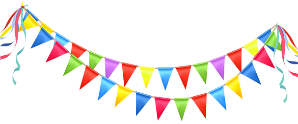 Transparent Party Streamer PNG Clipart Picture 757x364c